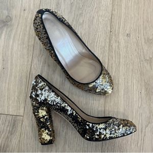 J. Crew Etta Sequin pumps